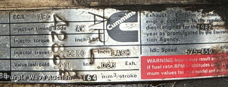 image for item NL9917 1982 GMC Brigadier  truck cab and chassis