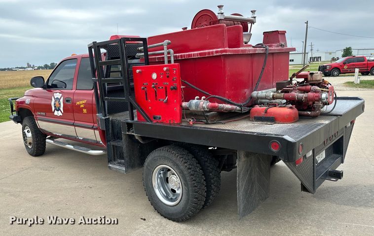 image for item NL9919 2001 Dodge Ram 3500 Quad Cab brush fire truck