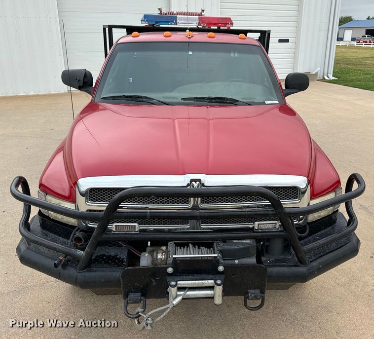 image for item NL9919 2001 Dodge Ram 3500 Quad Cab brush fire truck