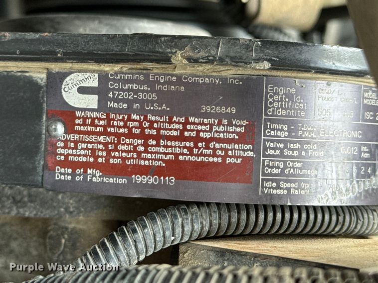 image for item NL9920 1999 Freightliner  FL70 pumper fire truck