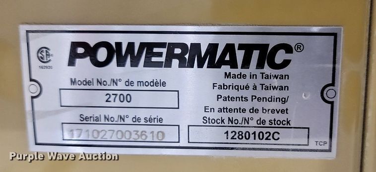image for item OD9527 Powermatic  2700 shaper