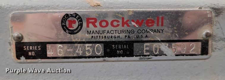 image for item OD9553 Rockwell 46-450 lathe