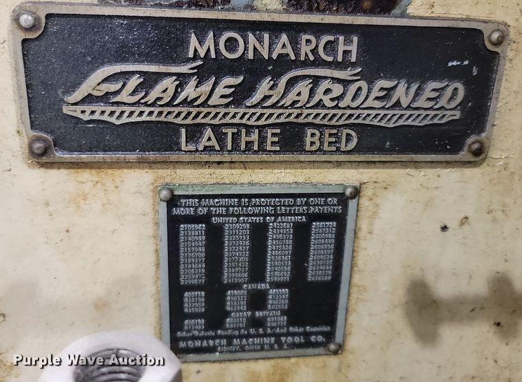 image for item OD9555 Monarch 10 X 20  lathe
