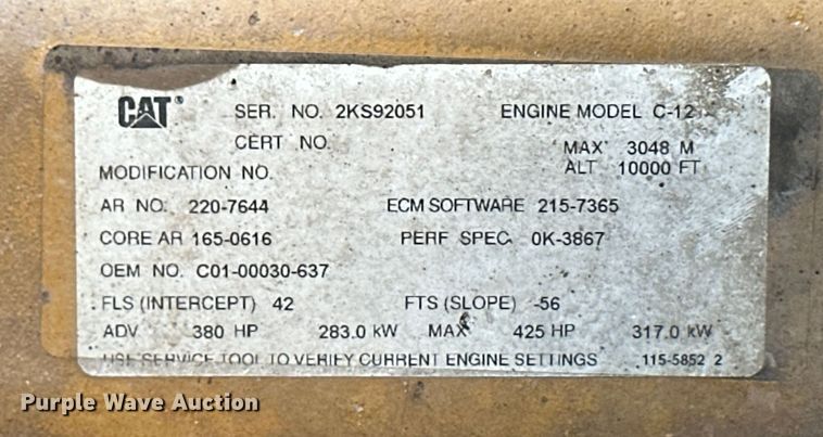 image for item OI9243 2003 Sterling A-Line dump truck