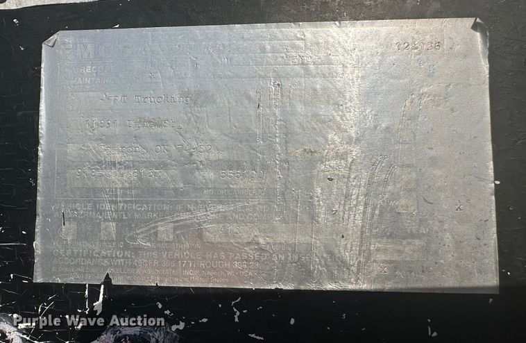 image for item DI0418 1993 Wilkins walking floor trailer