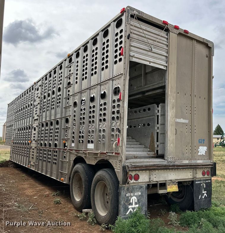 image for item DK6876 1995 Wilson PSDCL=302 livestock trailer