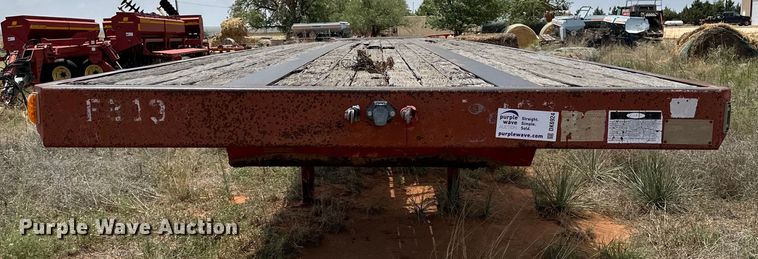 image for item DK6924 1995 Fruehauf PBA-1T2L-481 flatbed trailer