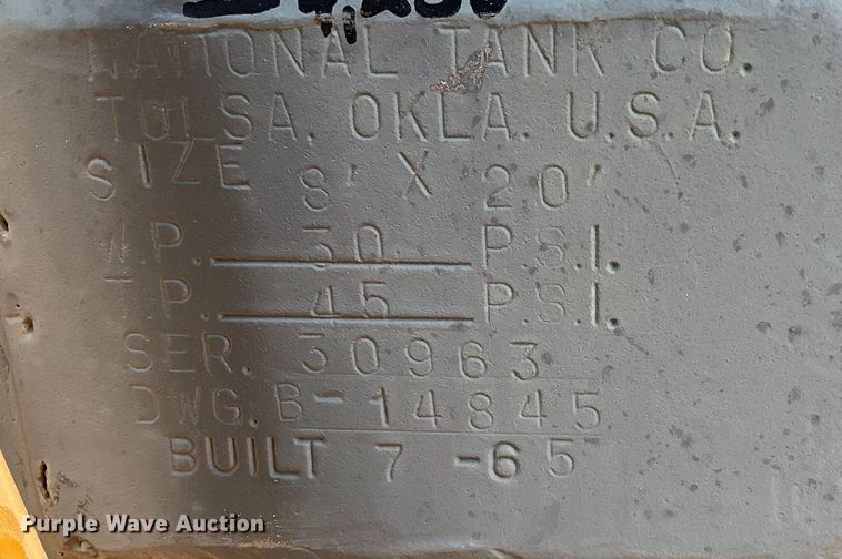 image for item DK6930 1965 National Tank Co fuel tank