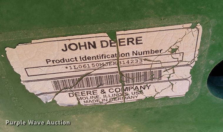 image for item DQ6121 2014 John Deere 6150M MFWD tractor