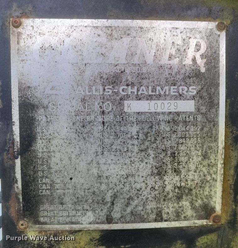 image for item DR4818 Allis-Chalmers Cleaner K combine