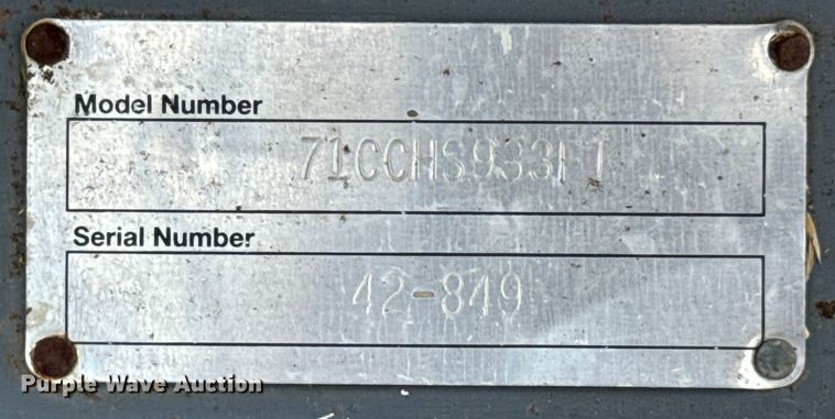 image for item DX0712 Loftness 71CCHS933F1 skid steer mulcher