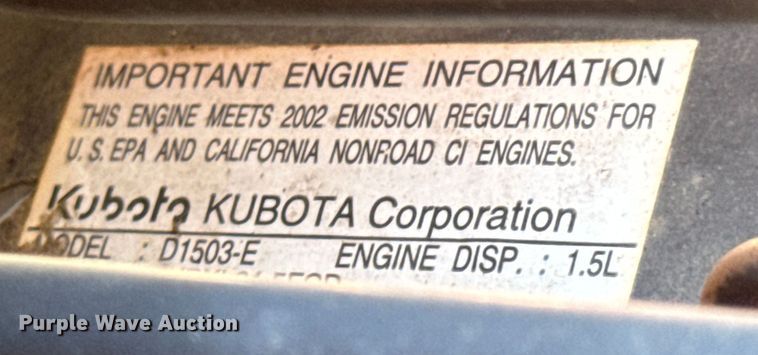 image for item DX0733 Kubota L3010D MFWD tractor