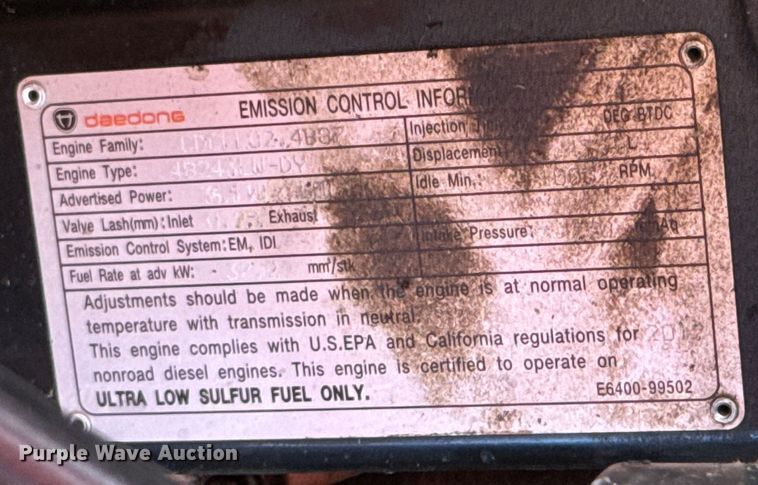 image for item DX0734 2012 Mahindra 5010 tractor