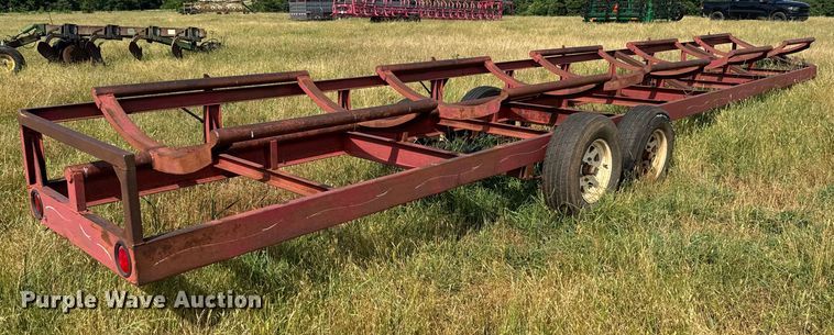 image for item EH3962 Shop built hay bale trailer