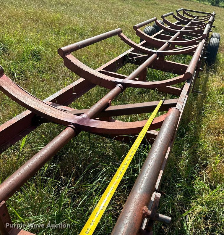 image for item EH3962 Shop built hay bale trailer