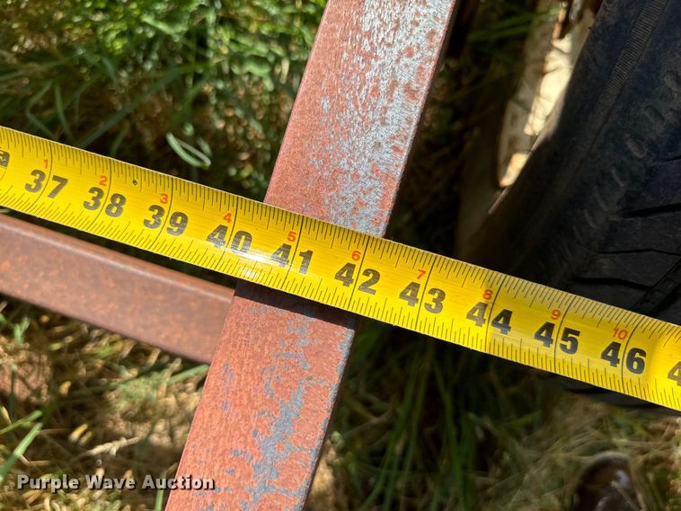 image for item EH3962 Shop built hay bale trailer