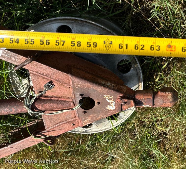image for item EH3962 Shop built hay bale trailer