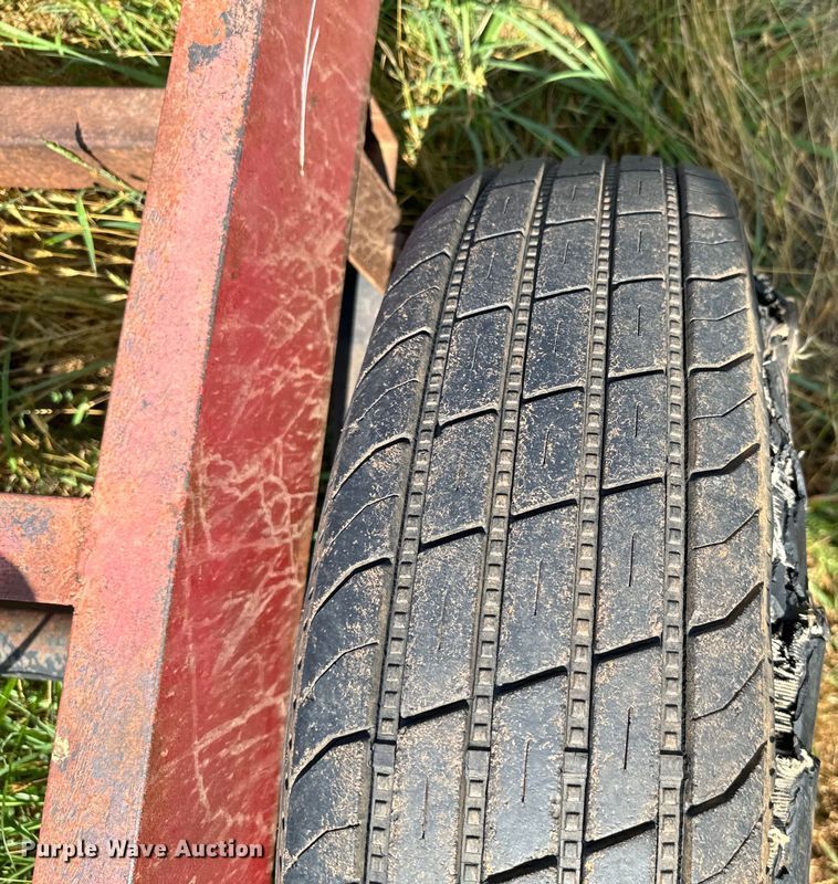 image for item EH3962 Shop built hay bale trailer