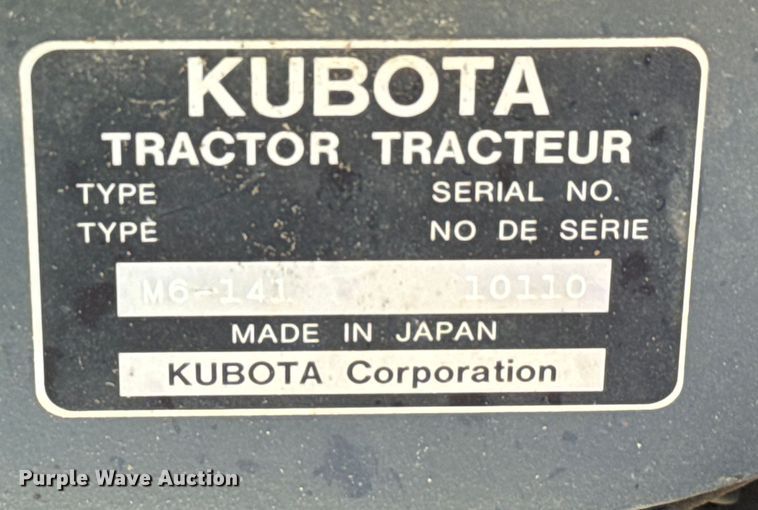 image for item EH4011 Kubota M6 141 MFWD tractor