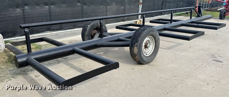 image for item EJ4347 Shop built hay bale trailer 