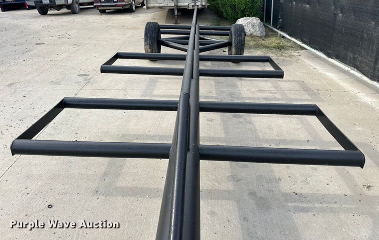 image for item EJ4347 Shop built hay bale trailer 