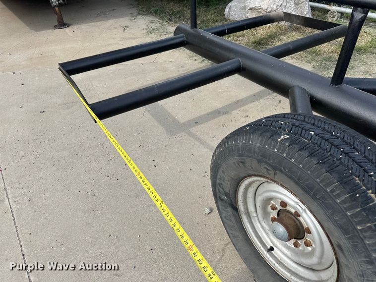 image for item EJ4347 Shop built hay bale trailer 