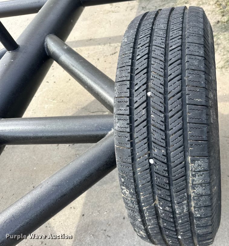 image for item EJ4347 Shop built hay bale trailer 