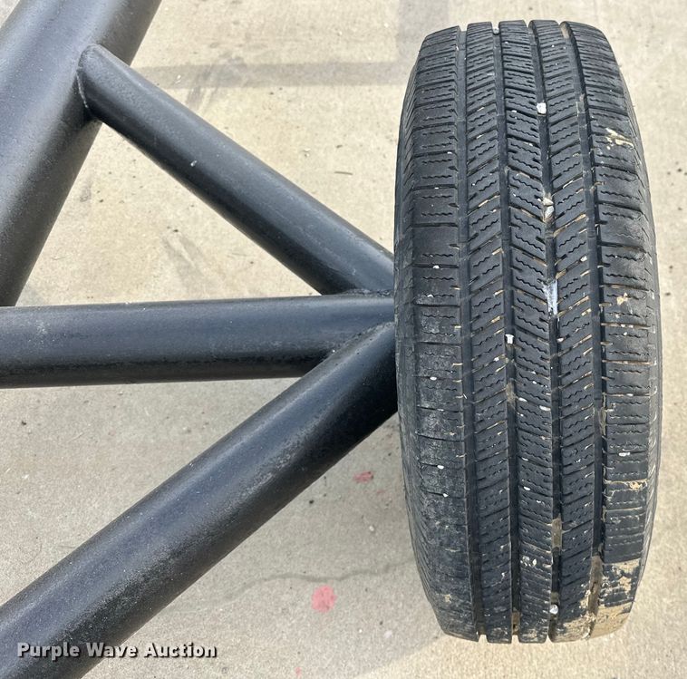 image for item EJ4347 Shop built hay bale trailer 