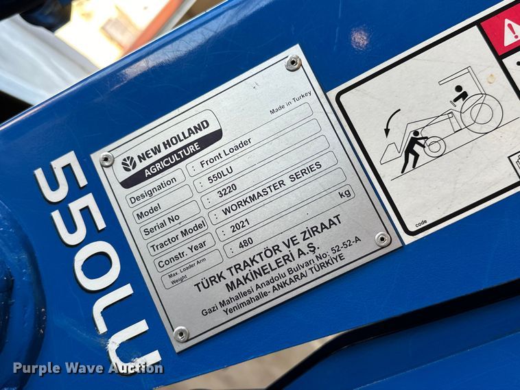 image for item EJ4354 2021 New Holland  Workmaster 65 MFWD tractor