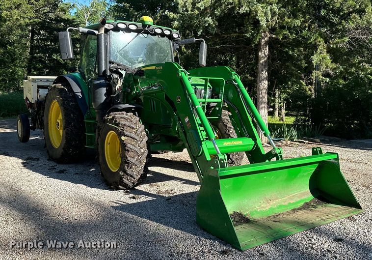 image for item EJ6857 2016 John Deere  6130R MFWD tractor