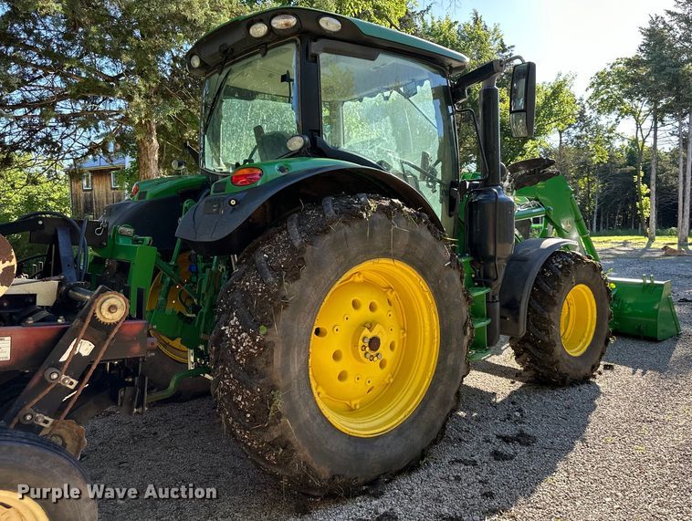 image for item EJ6857 2016 John Deere  6130R MFWD tractor