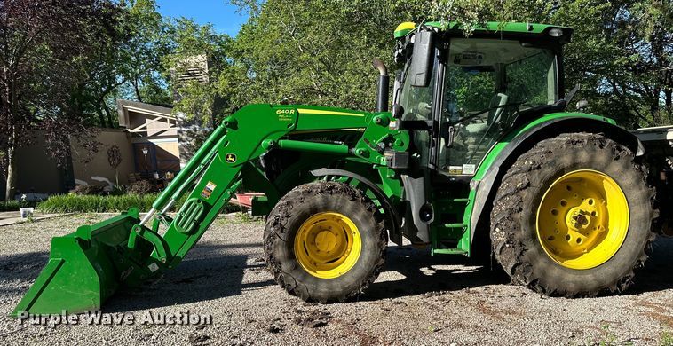 image for item EJ6857 2016 John Deere  6130R MFWD tractor