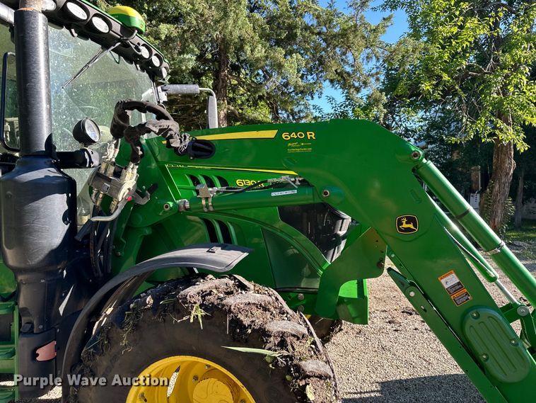 image for item EJ6857 2016 John Deere  6130R MFWD tractor