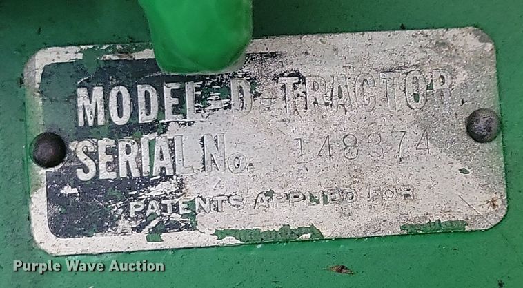 image for item KA9984 1940 John Deere D tractor