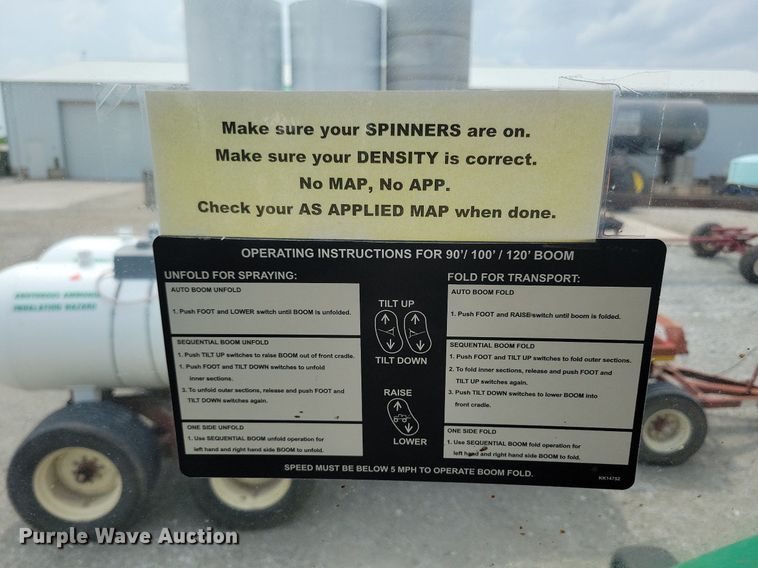 image for item KB9037 2014 John Deere R4038 spreader