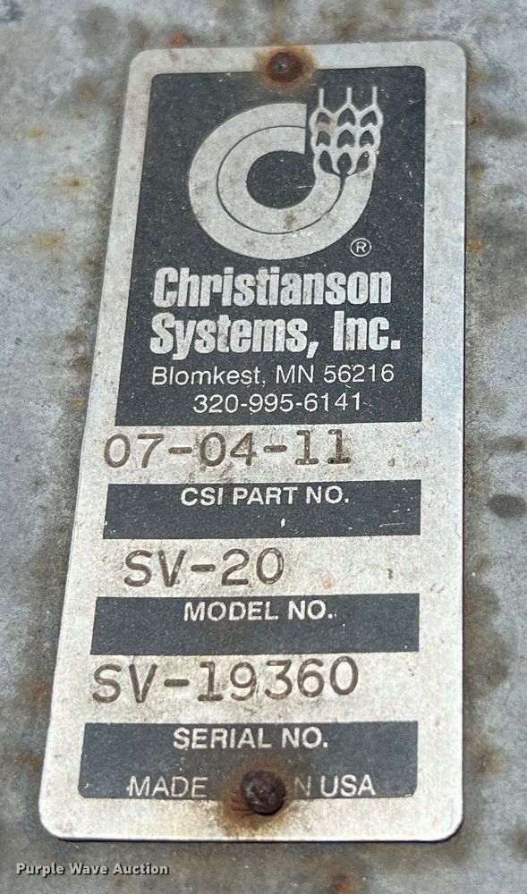 image for item LU9905 Christianson Systems, Inc. SV-20 seed vacuum