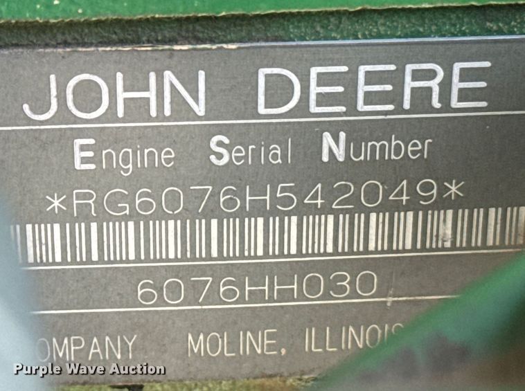 image for item NQ9571 1995 John Deere 9600 combine