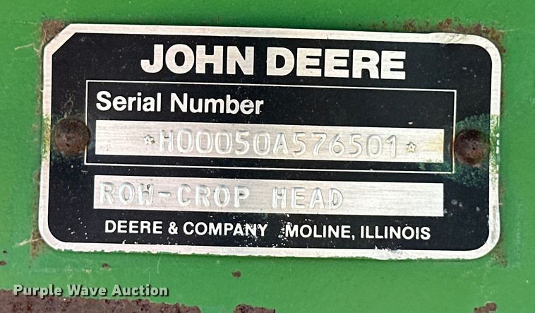 image for item OL9640 John Deere 853A all-crop head
