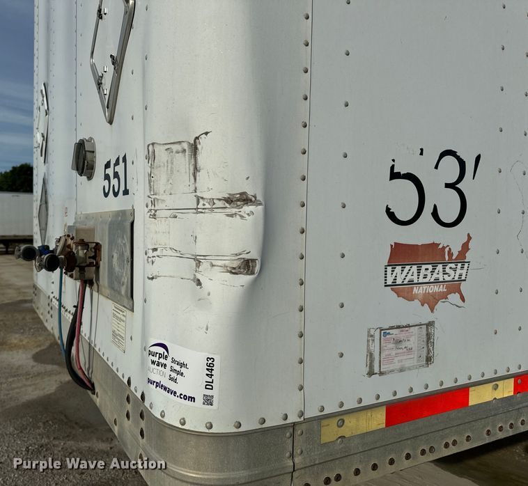 image for item DL4463 2005 Wabash DVLHHSA dry van trailer