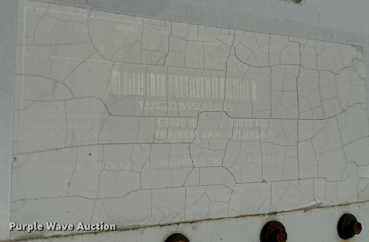 image for item DL4463 2005 Wabash DVLHHSA dry van trailer