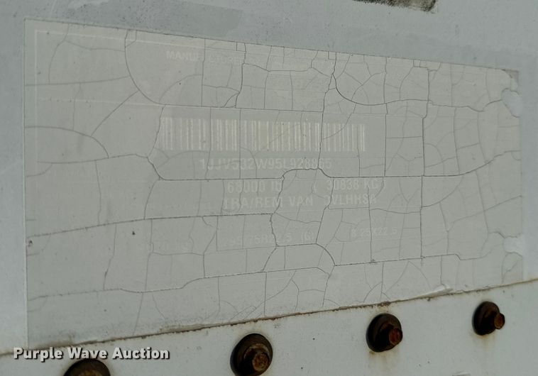 image for item DL4463 2005 Wabash DVLHHSA dry van trailer