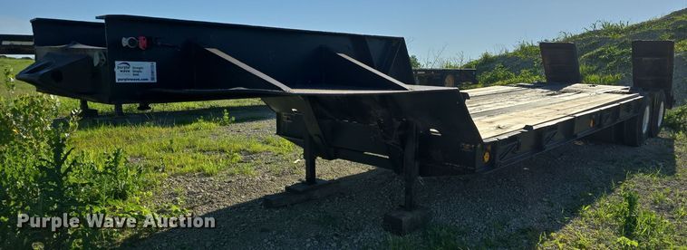 image for item DM1724 1974 Sloan lowboy equipment trailer