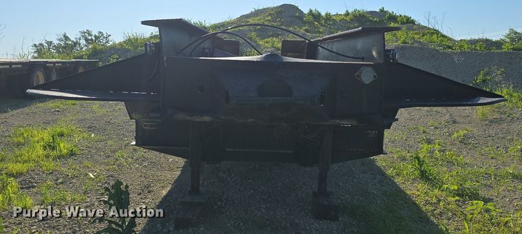 image for item DM1724 1974 Sloan lowboy equipment trailer