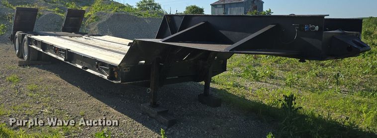 image for item DM1724 1974 Sloan lowboy equipment trailer