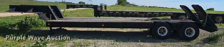 image for item DM1724 1974 Sloan lowboy equipment trailer