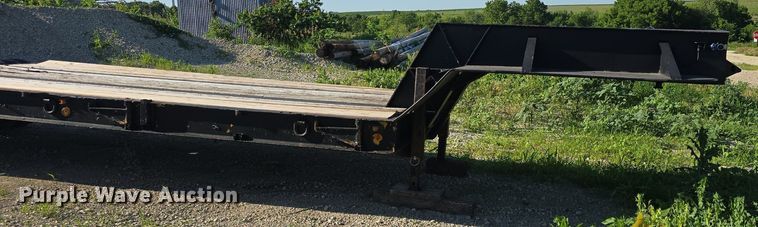 image for item DM1724 1974 Sloan lowboy equipment trailer