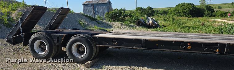 image for item DM1724 1974 Sloan lowboy equipment trailer