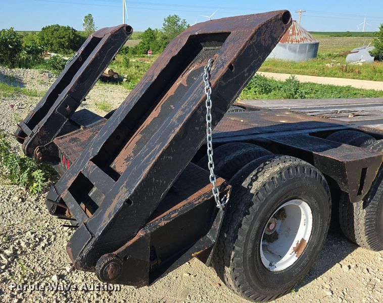 image for item DM1724 1974 Sloan lowboy equipment trailer