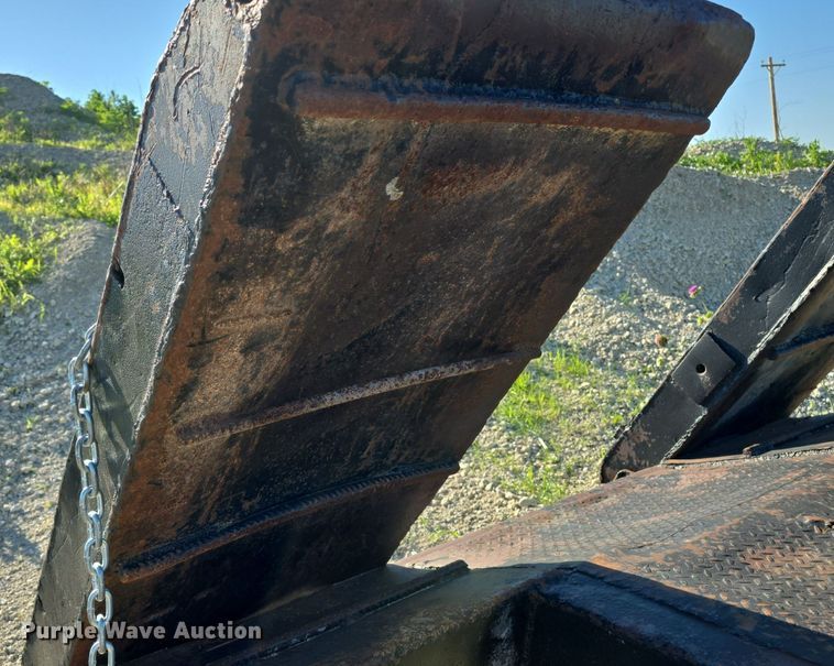 image for item DM1724 1974 Sloan lowboy equipment trailer