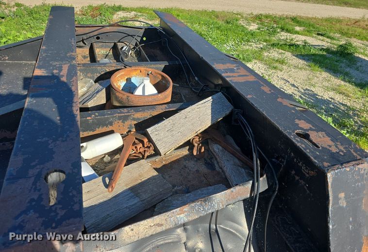 image for item DM1724 1974 Sloan lowboy equipment trailer